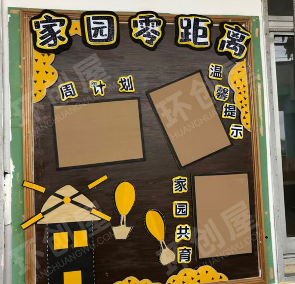 幼儿园各式简易家园联系栏图片