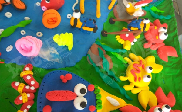 幼儿园粘土制作海底世界作品展示图片