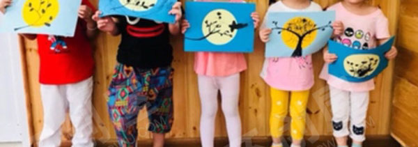 幼儿园中秋节手工作品展示图片