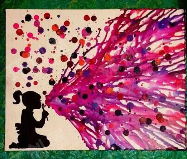 幼儿园创意水彩画作品展示图片