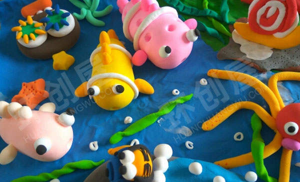 幼儿园粘土制作海底世界作品展示图片