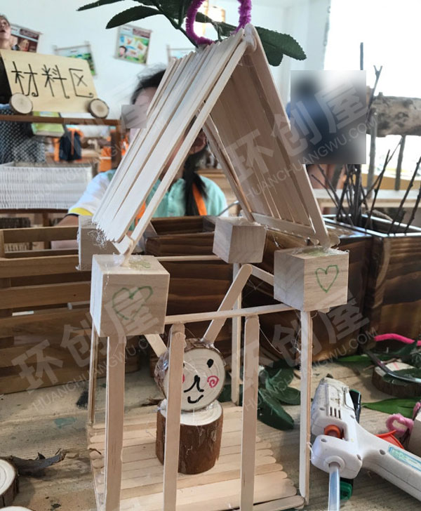 幼儿园建构区创意木工坊图片