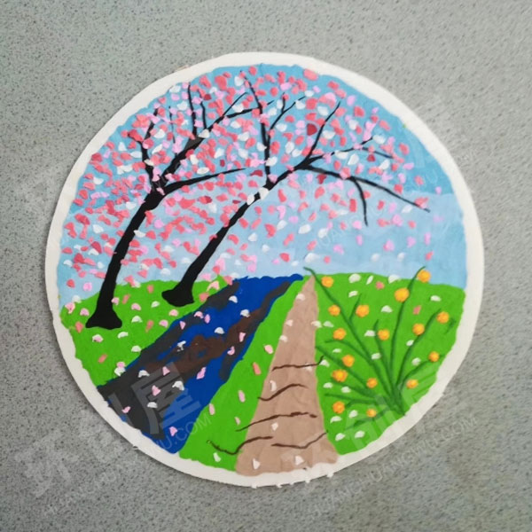 幼儿园美工区泡泡泥手工抹画图片