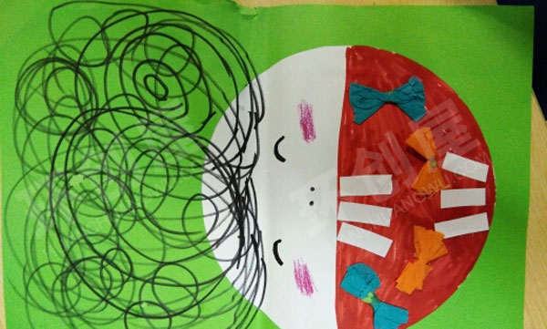 幼儿园美工区各种美术作品图片