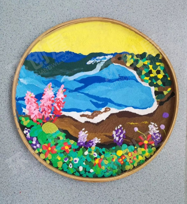 幼儿园美工区泡泡泥手工抹画图片