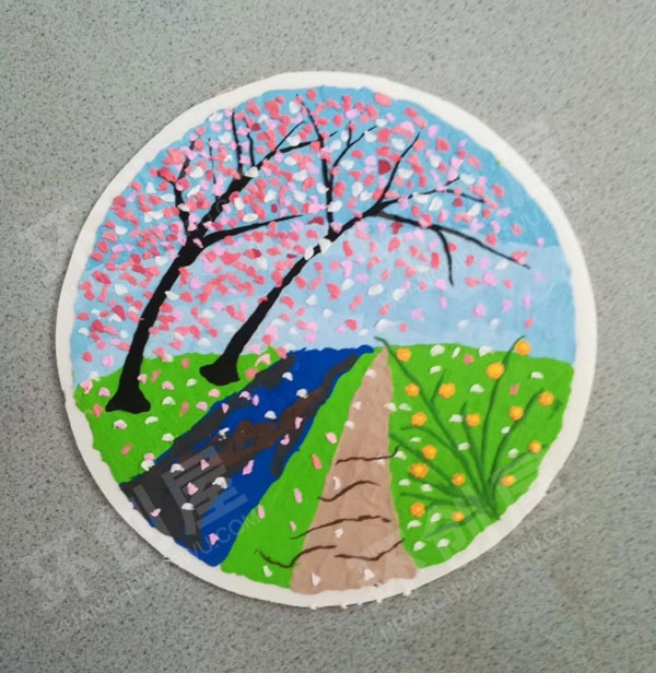 幼儿园美工区泡泡泥手工抹画图片