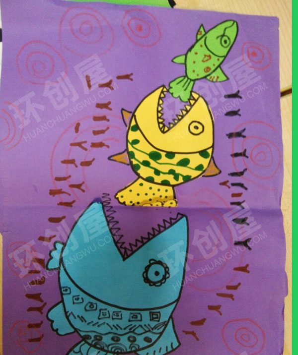 幼儿园美工区各种美术作品图片