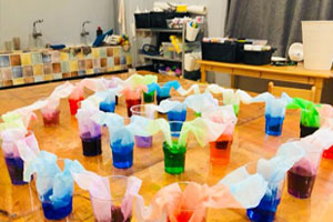 幼儿园科学活动彩虹桥图片