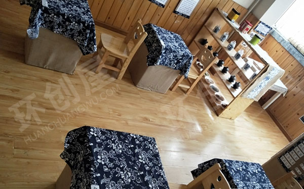 幼儿园角色游戏中国风茶馆图片