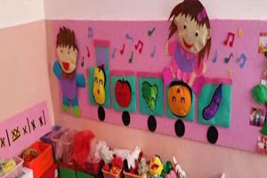 幼儿园表演区立体卡通音乐墙面图片3张