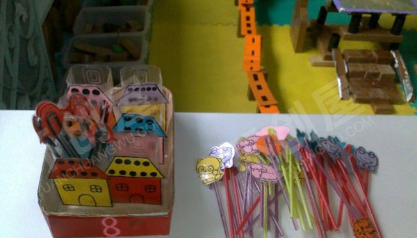 幼儿园益智区自制数字游戏玩教具图片