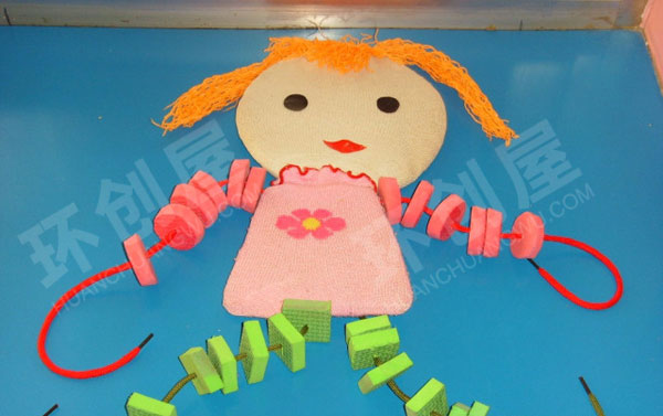 幼儿园益智区不织布自制教玩具图片