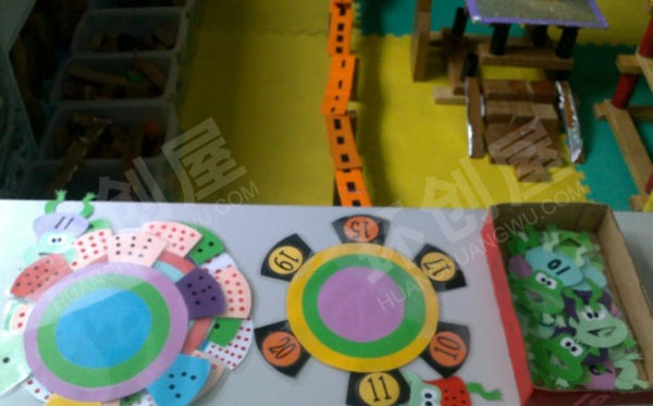 幼儿园益智区自制数字游戏玩教具图片