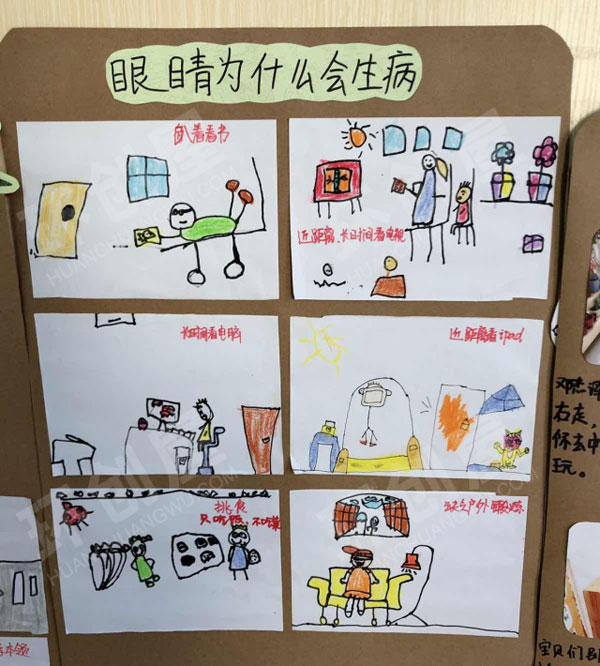 幼儿园身体真奇妙我的小眼睛主题墙图片