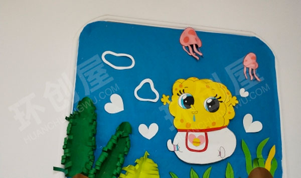 幼儿园环创海绵宝宝主题墙图片