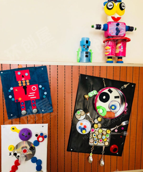 幼儿园立体创意装饰墙面布置图片