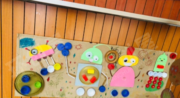 幼儿园立体创意装饰墙面布置图片
