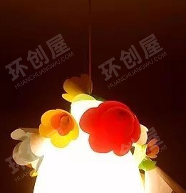幼儿园彩色花朵吊饰图片