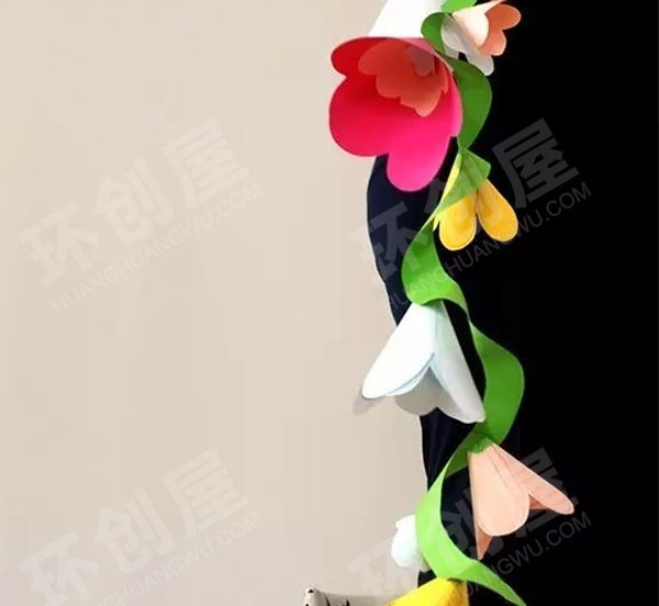 幼儿园彩色花朵吊饰图片