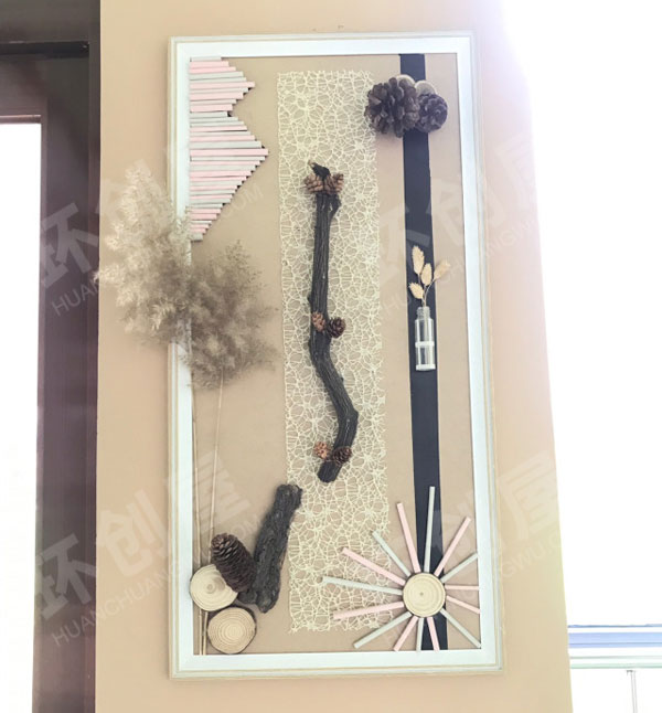 幼儿园走廊墙面废物利用创意画图片