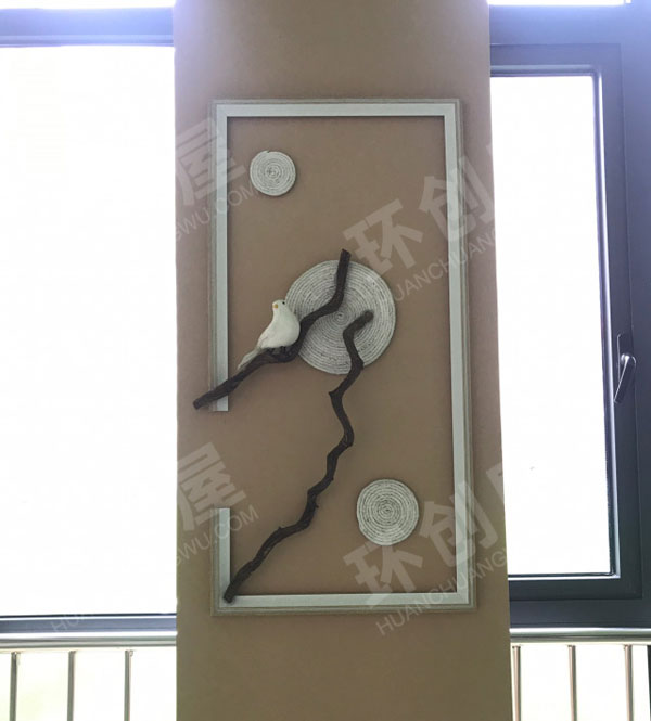 幼儿园走廊墙面废物利用创意画图片