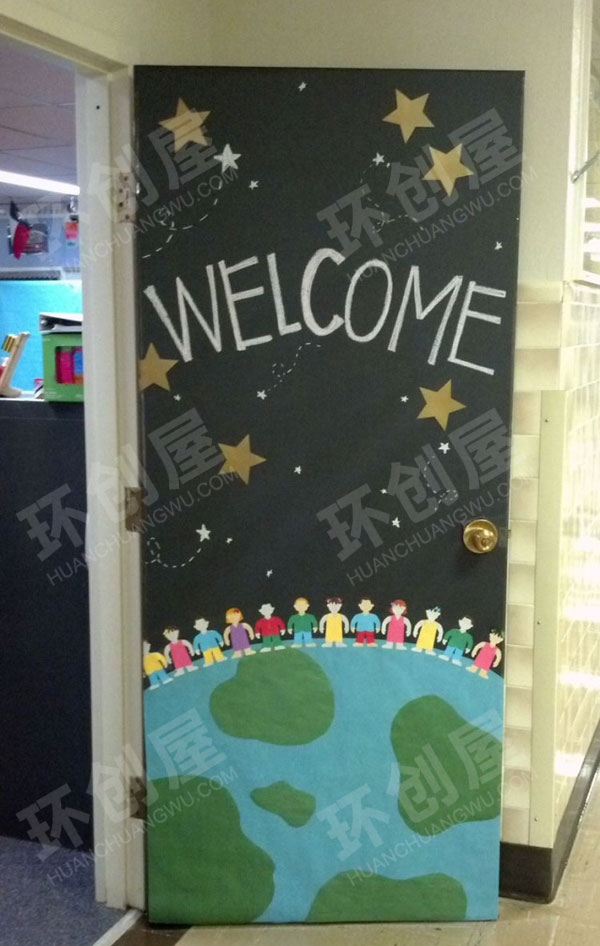 幼儿园丰富多彩的班级门装饰图片