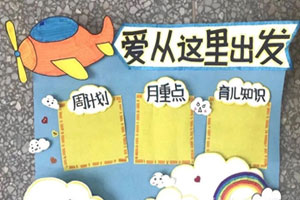 幼儿园家园联系栏爱从这里出发图片