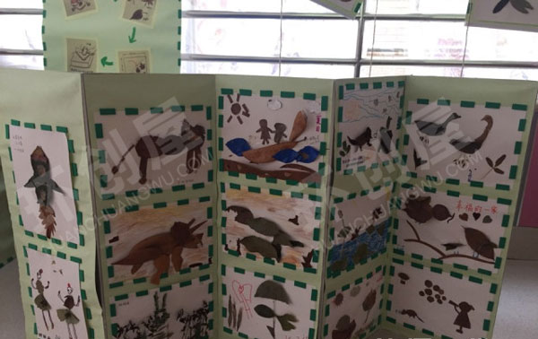 幼儿园树叶主题作品展示图片