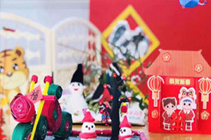幼儿园废物利用新年主题作品展图片8张