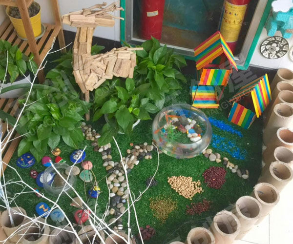 幼儿园户外自然角美景图片