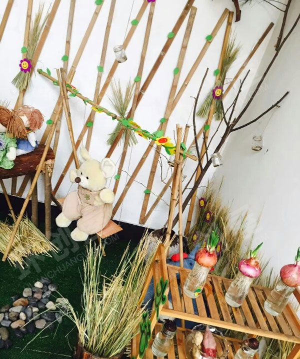 幼儿园户外自然角美景图片