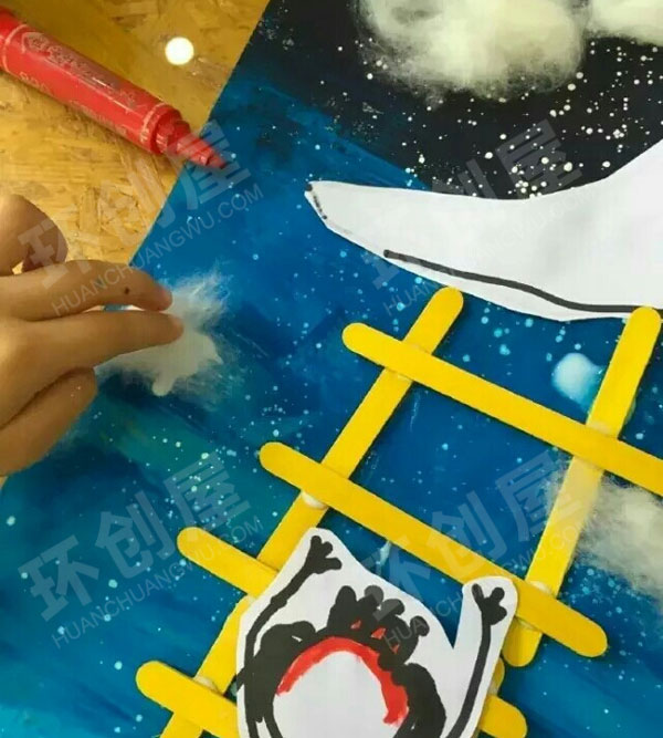 幼儿园美工区有趣的水粉画图片
