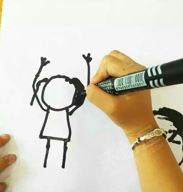 幼儿园美工区有趣的水粉画图片