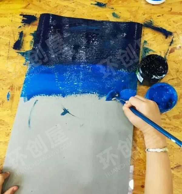 幼儿园美工区有趣的水粉画图片
