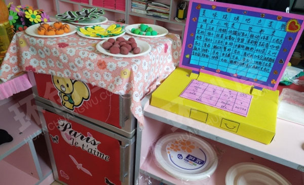 幼儿园角色游戏美味烧烤吧图片