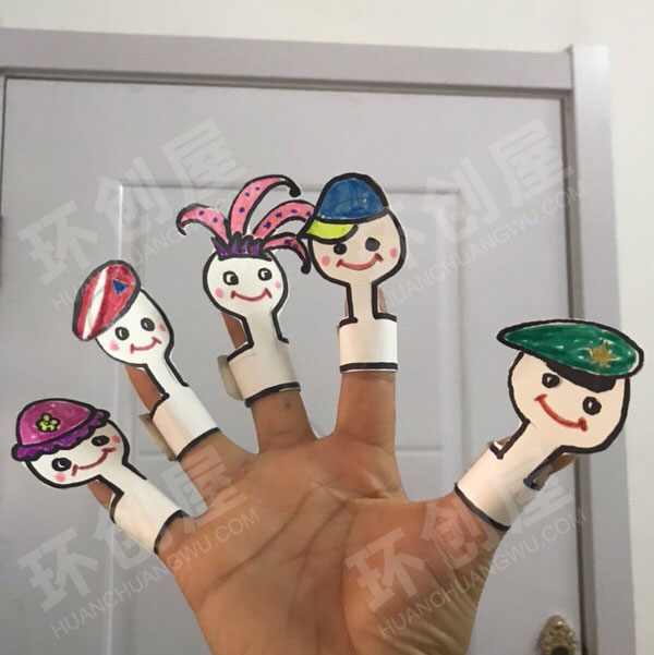 幼儿园表演区快乐的手指娃娃图片