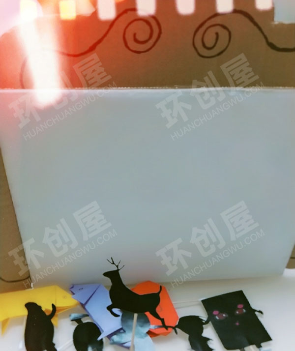 幼儿园环创表演区皮影小剧场图片
