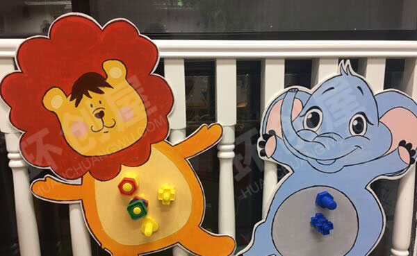 幼儿园动物花花衣主题墙图片