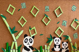 幼儿园绿色主题墙面布置图片4张