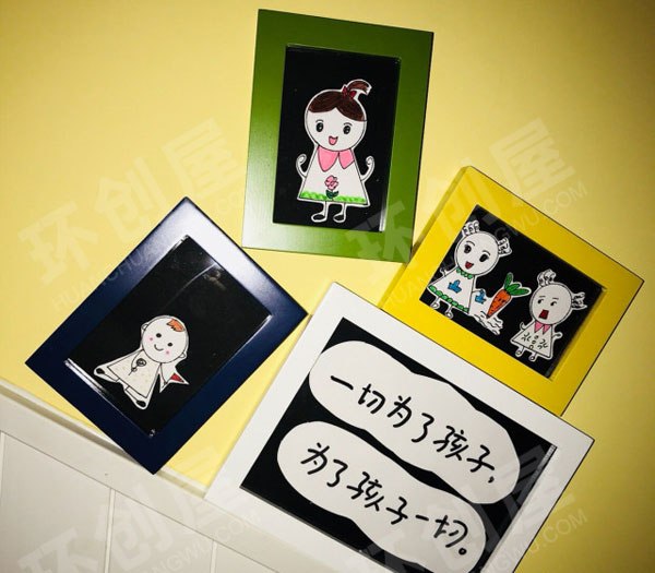 幼儿园楼梯卡通装饰画墙面布置图片