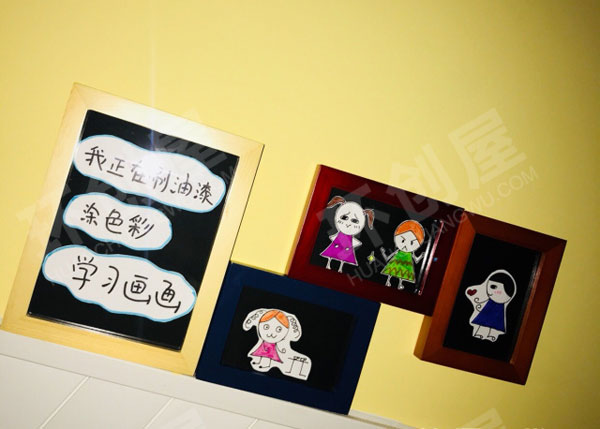 幼儿园楼梯卡通装饰画墙面布置图片