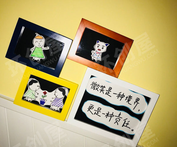 幼儿园楼梯卡通装饰画墙面布置图片