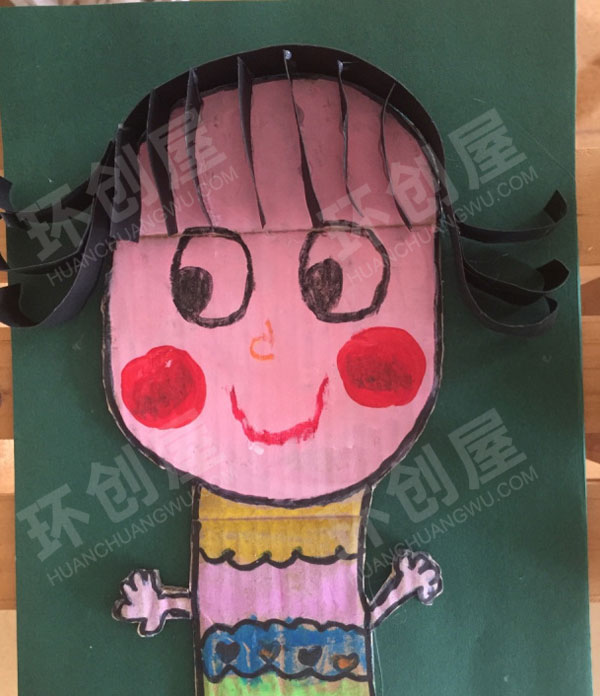 幼儿园我设计的发型墙面布置图片