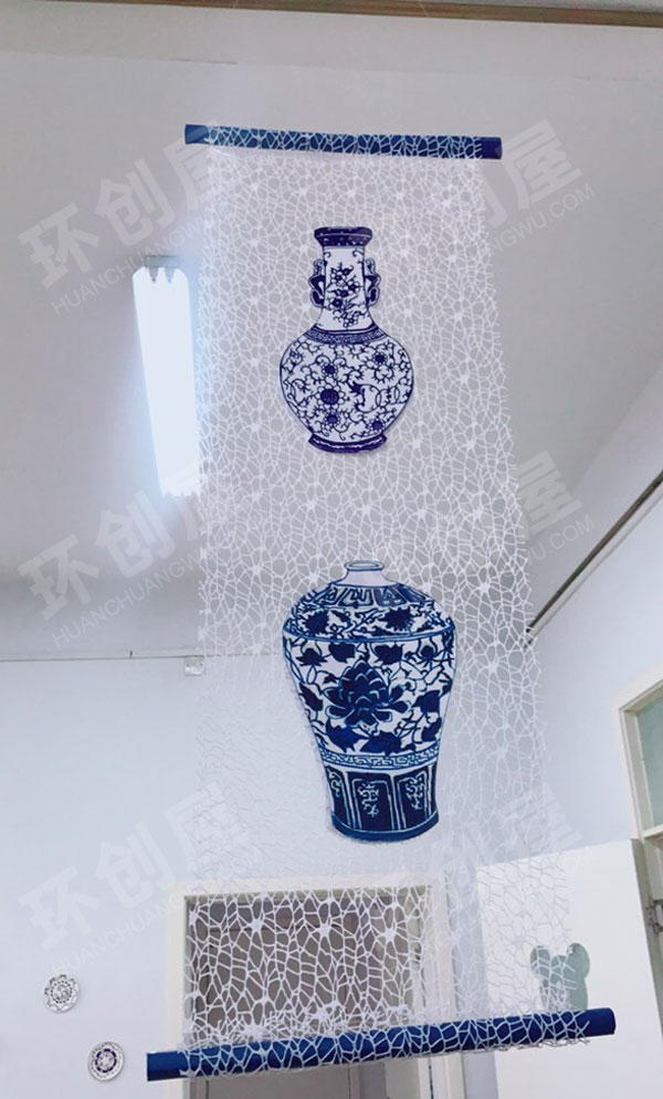 幼儿园中国文化青花瓷吊饰图片