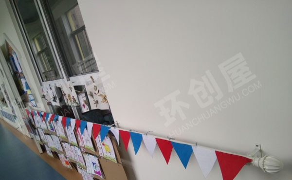 幼儿园走廊海洋风的植物角图片