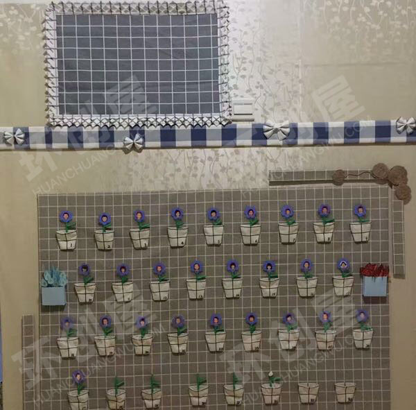 幼儿园原木风废物利用走廊墙面装饰图片