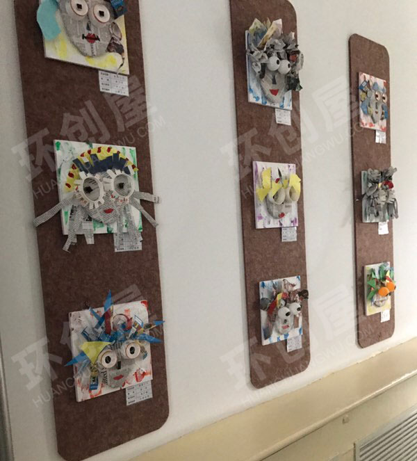 幼儿园走廊墙面好看的创意作品展示图片