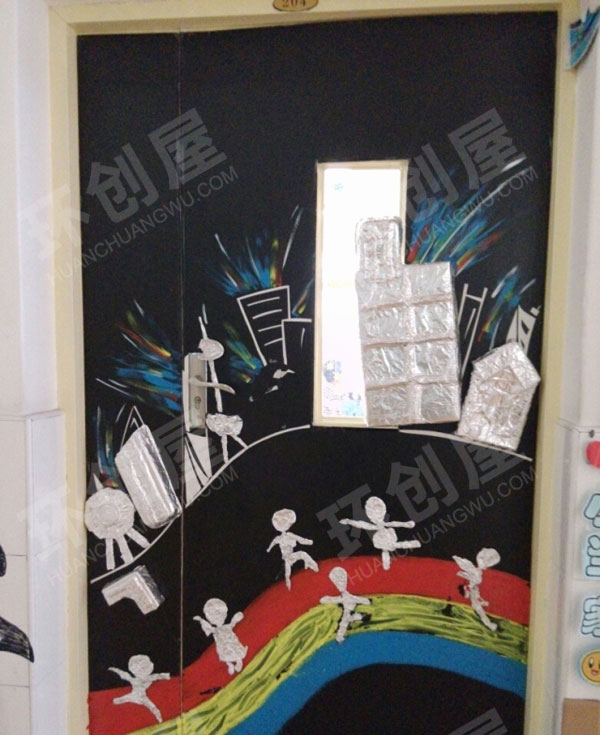 幼儿园门饰门面环境创设图片