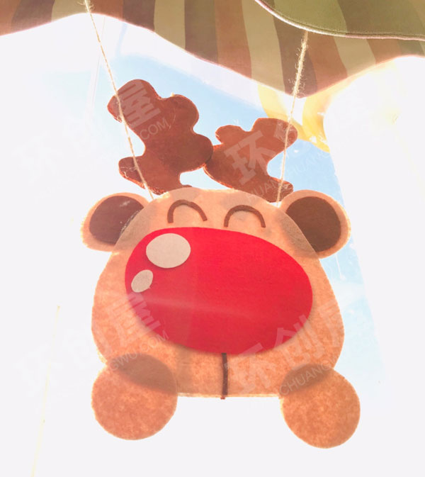 幼儿园不织布手工制作圣诞节门窗装饰图片