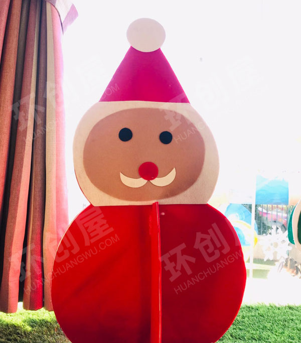 幼儿园不织布手工制作圣诞节门窗装饰图片
